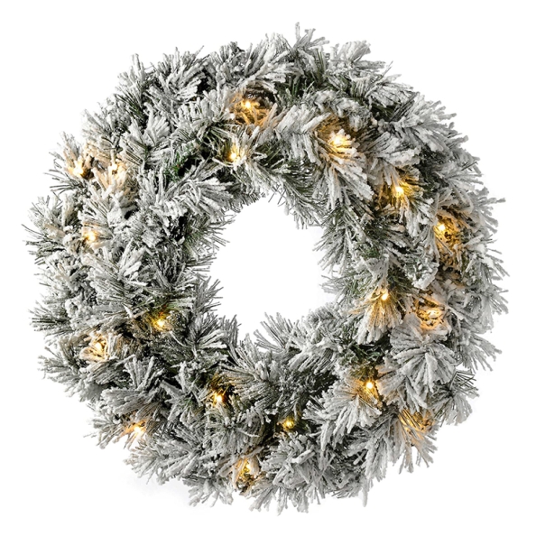 Artificial Christmas Wreaths, Pre-lit Christmas wreath