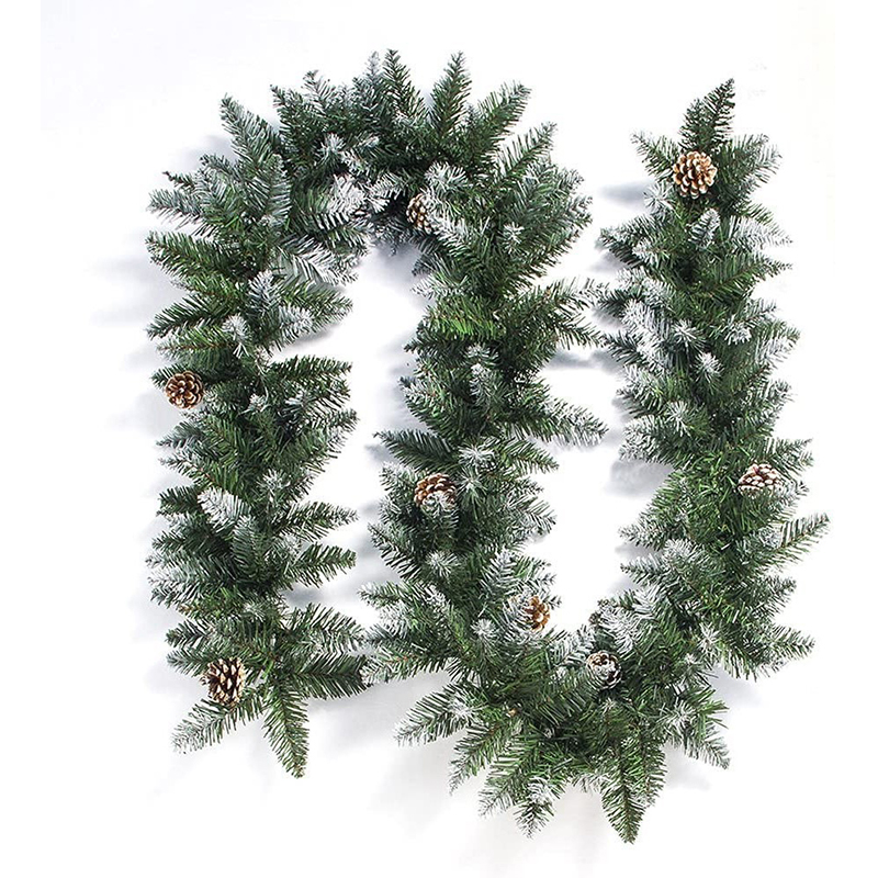 270cm Frosted PVC Christmas Garland