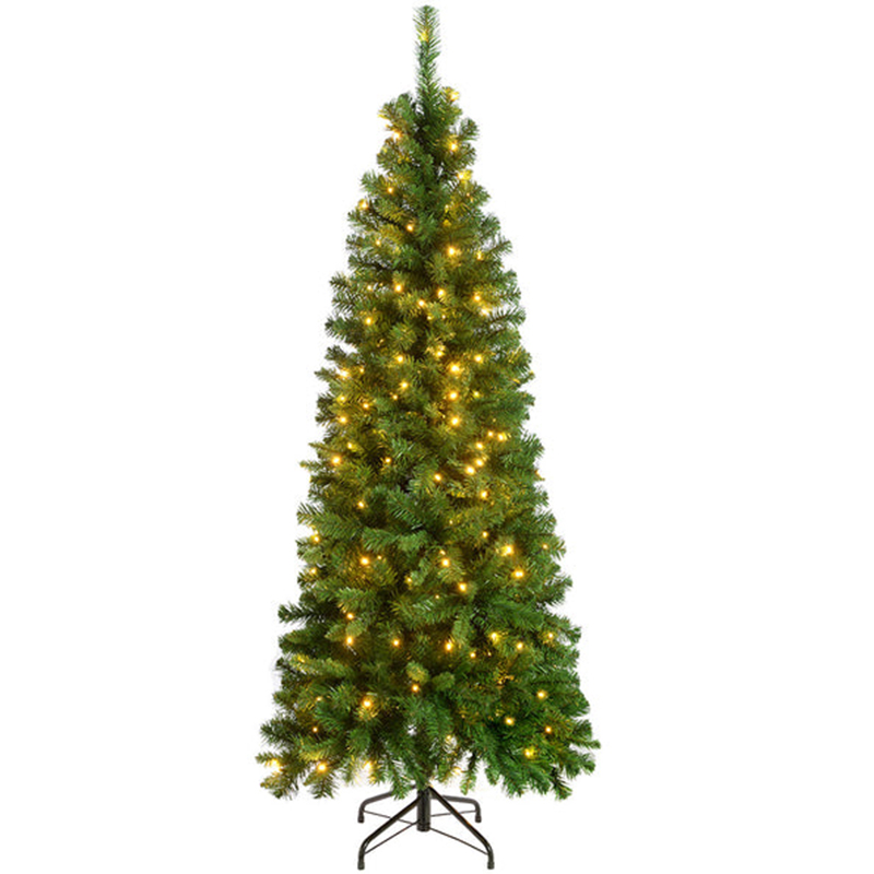 6 ft Pre-lit Slim Christmas Tree