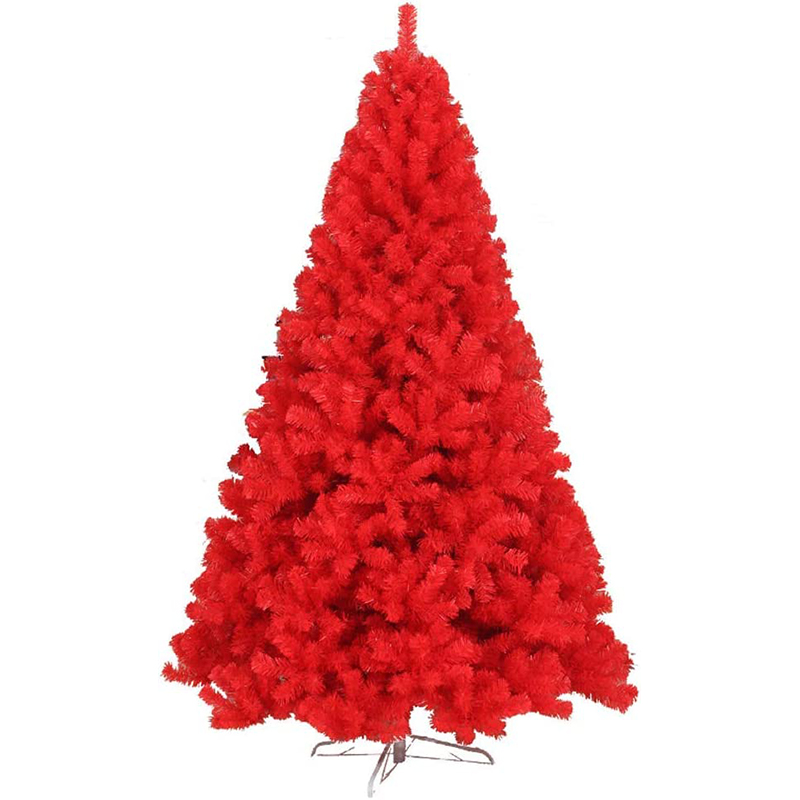 7 ft Red PVC Christmas Tree