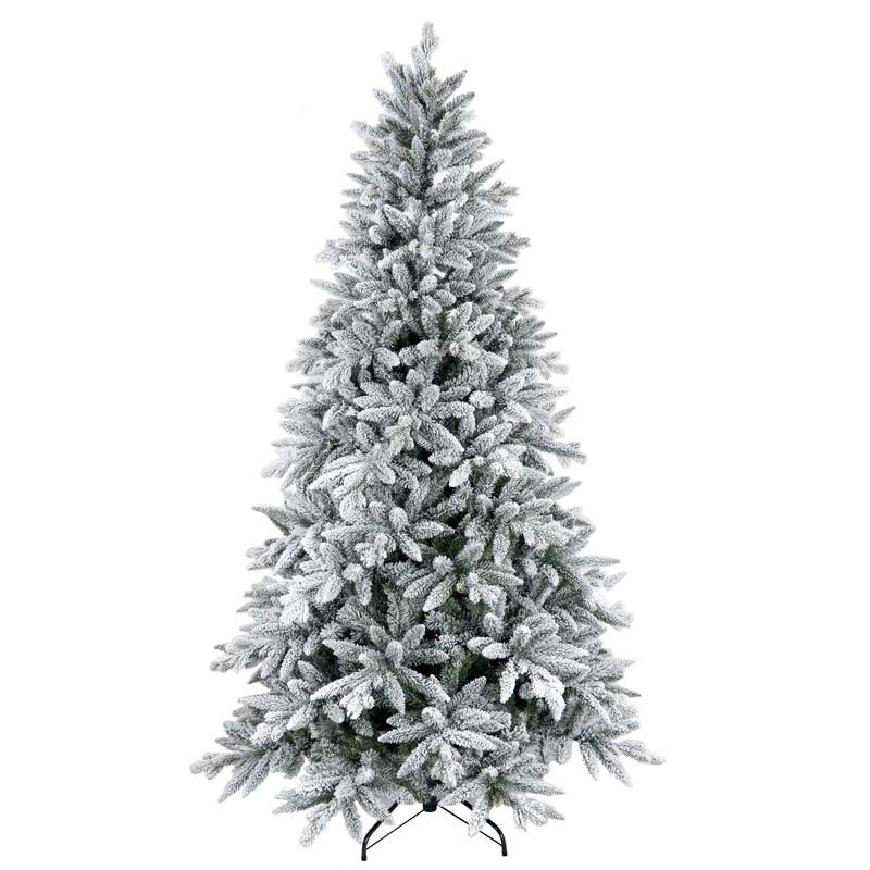 7 ft Flocked PE PVC Christmas Tree