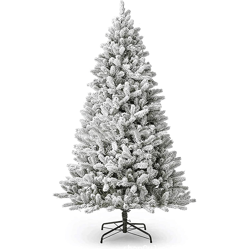 6 ft Flocked PVC Christmas Tree