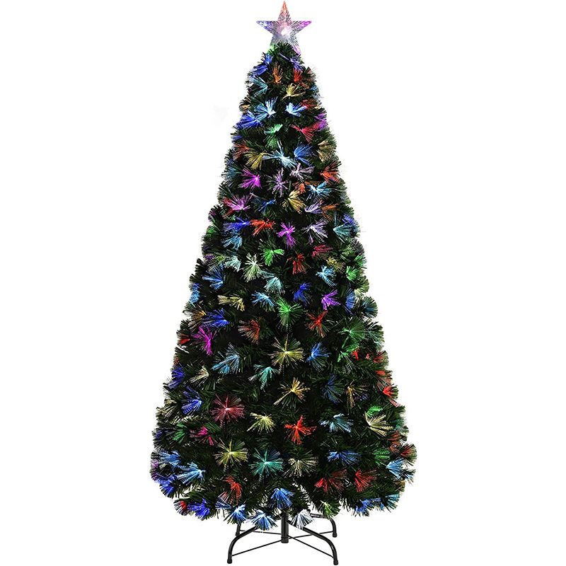 6 ft Pre-lit Fiber Optic Christmas Tree