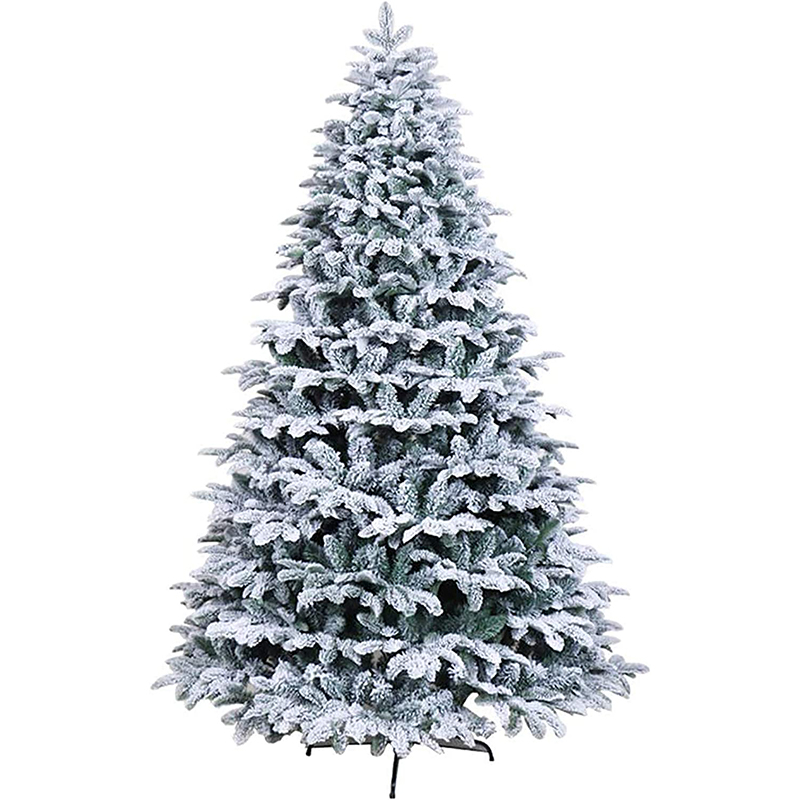 7.5 ft Flocked PE PVC Christmas Tree