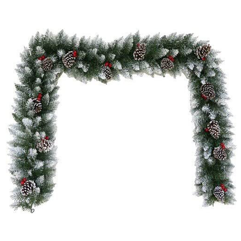 270cm Frosted PVC Christmas Garland