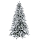 7.5 ft Flocked PE PVC Christmas Tree